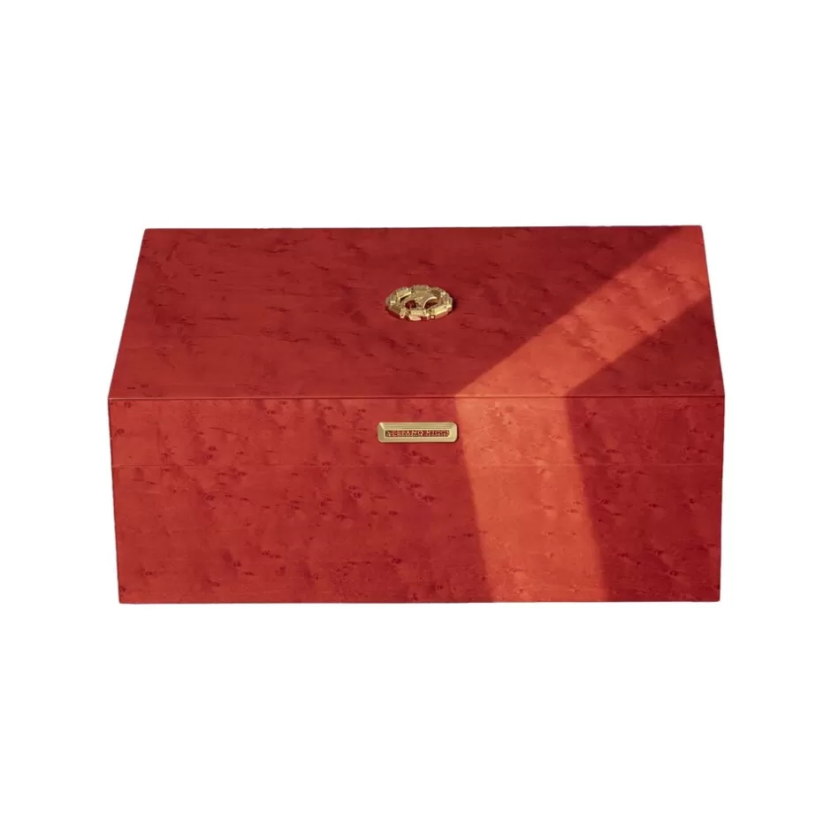 BRIAR WOOD 20 CIGAR DESK HUMIDOR | Stefano Ricci Shop