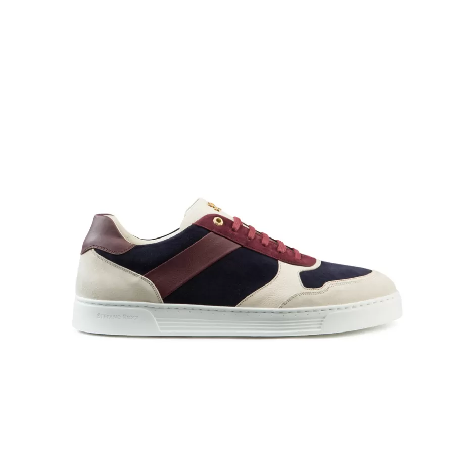 CALFSKIN AND SUEDE SNEAKERS | Stefano Ricci Fashion