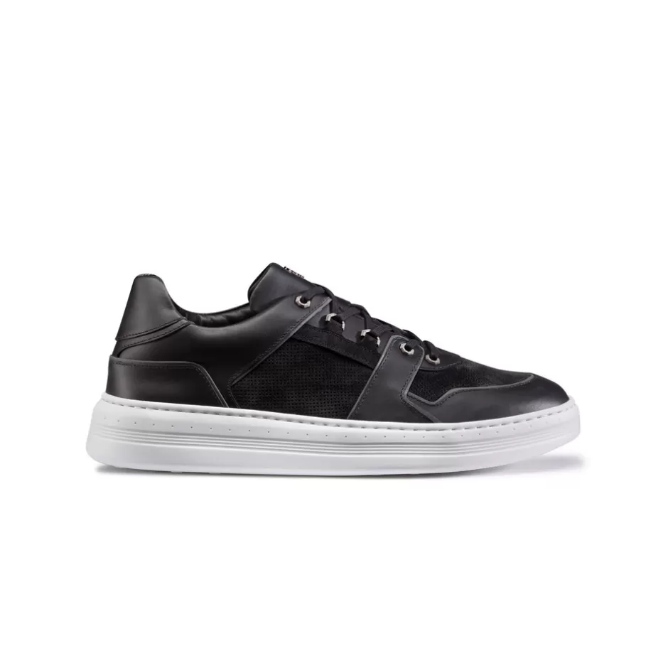 CALFSKIN LEATHER AND SUEDE SNEAKERS | Stefano Ricci Clearance