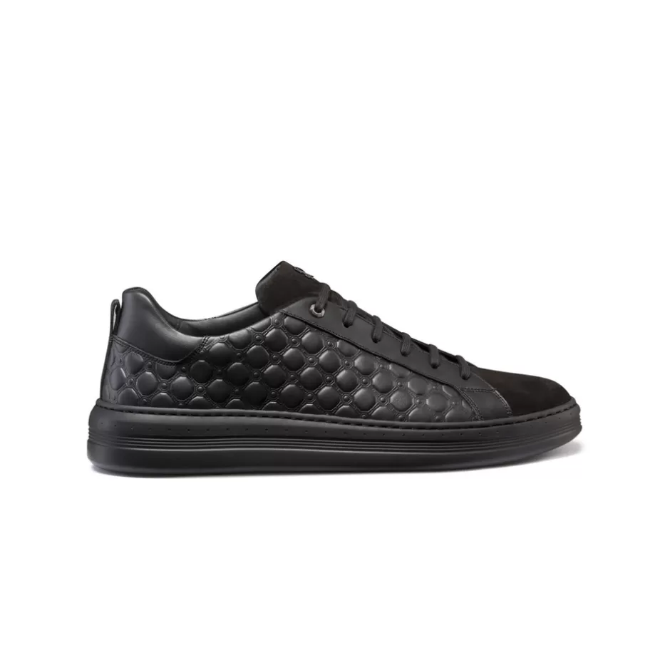 CALFSKIN LEATHER AND SUEDE SNEAKERS | Stefano Ricci Shop