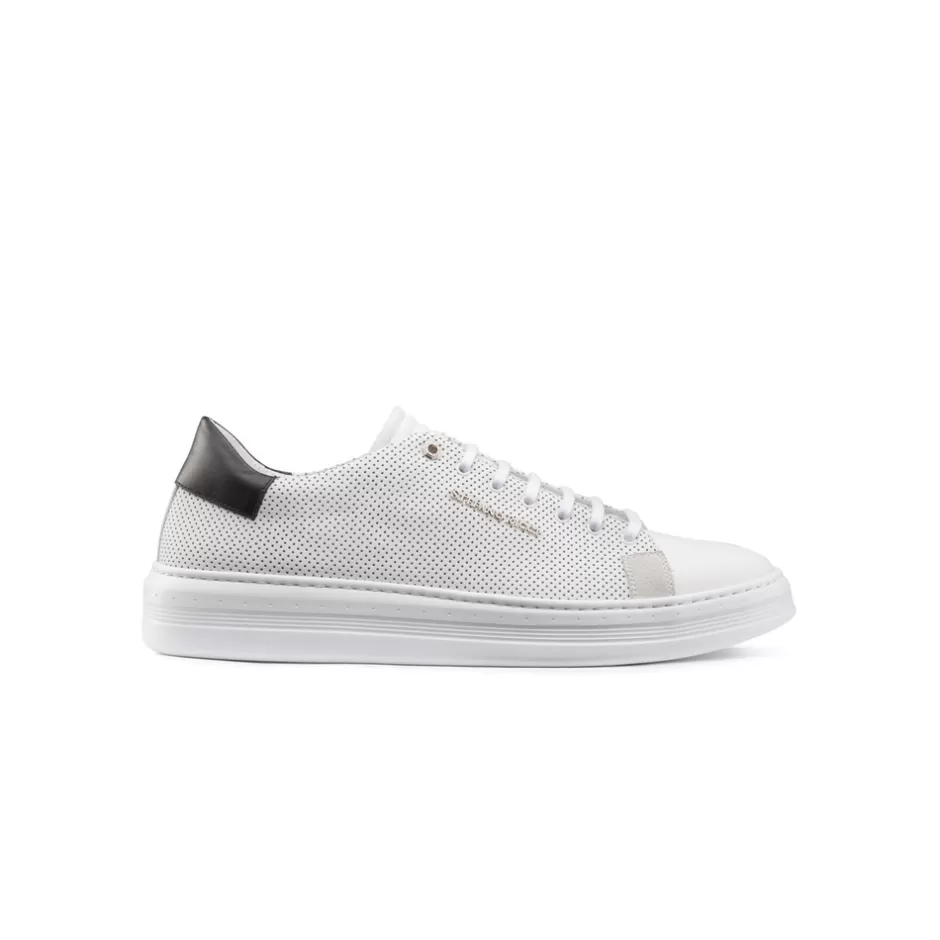 CALFSKIN LEATHER AND SUEDE SNEAKERS | Stefano Ricci Outlet