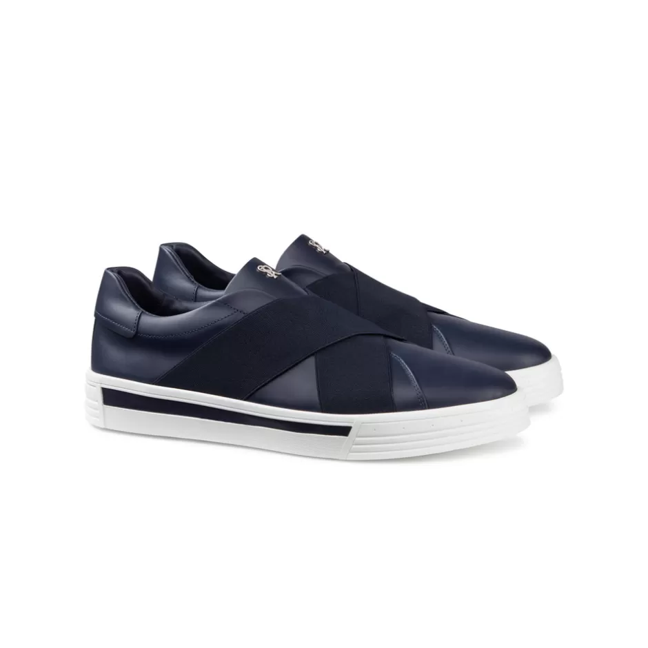 CALFSKIN LEATHER SLIP-ON SNEAKERS | Stefano Ricci Hot