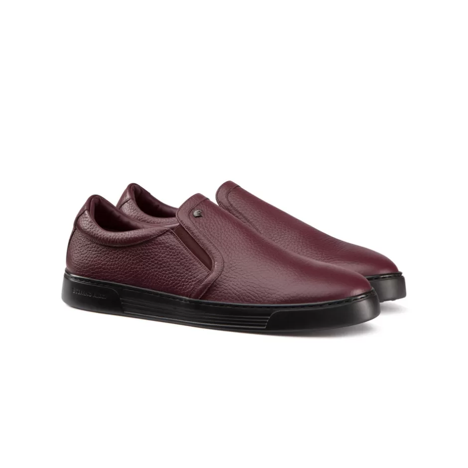 CALFSKIN LEATHER SLIP-ON SNEAKERS | Stefano Ricci Fashion