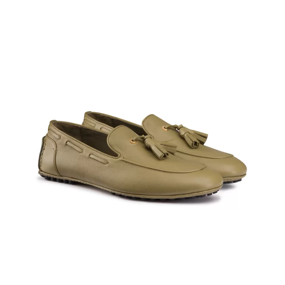 CALFSKIN LEATHER TASSEL DRIVING SHOES | Stefano Ricci Flash Sale