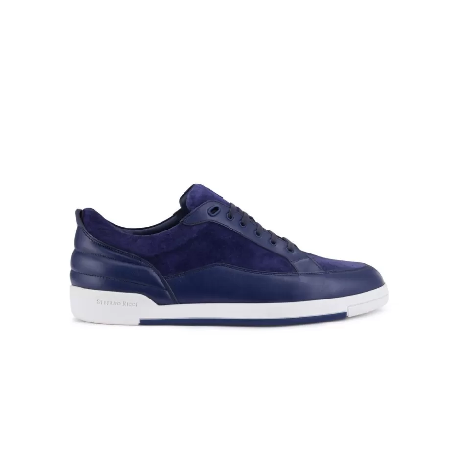 CALFSKIN SUEDE SNEAKERS | Stefano Ricci Store