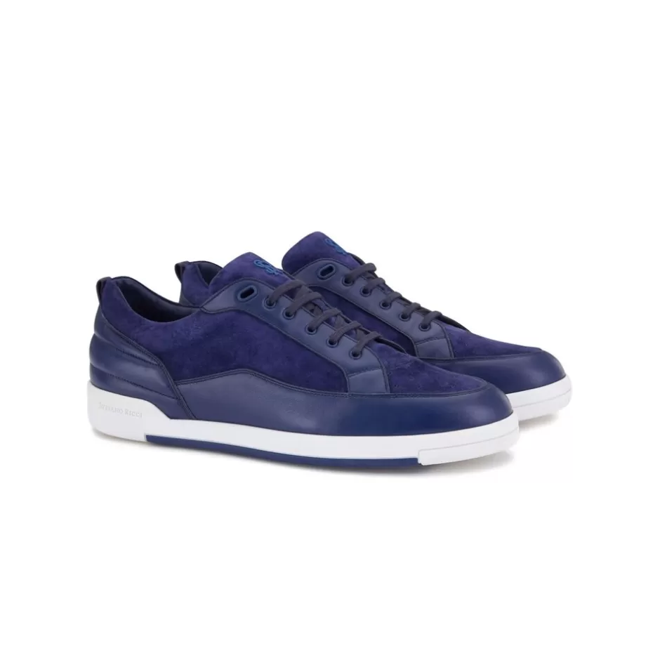 CALFSKIN SUEDE SNEAKERS | Stefano Ricci Store