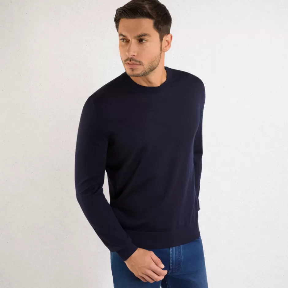 CASHMERE AND CROCODILE CREW NECK SWEATER | Stefano Ricci Shop