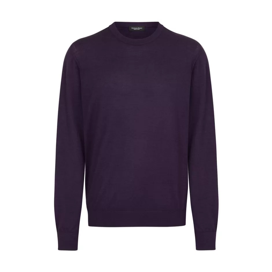 CASHMERE AND SILK BLEND CREWNECK SWEATER | Stefano Ricci Discount