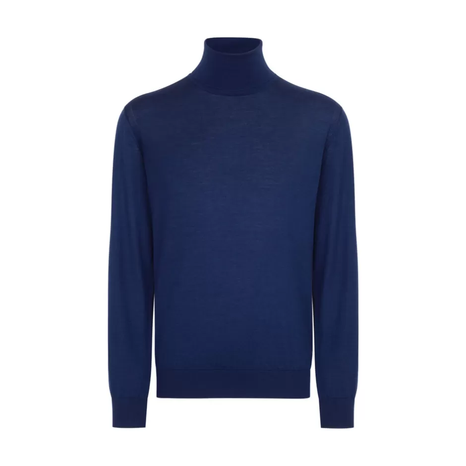 CASHMERE AND SILK BLEND TURTLENECK SWEATER | Stefano Ricci Flash Sale