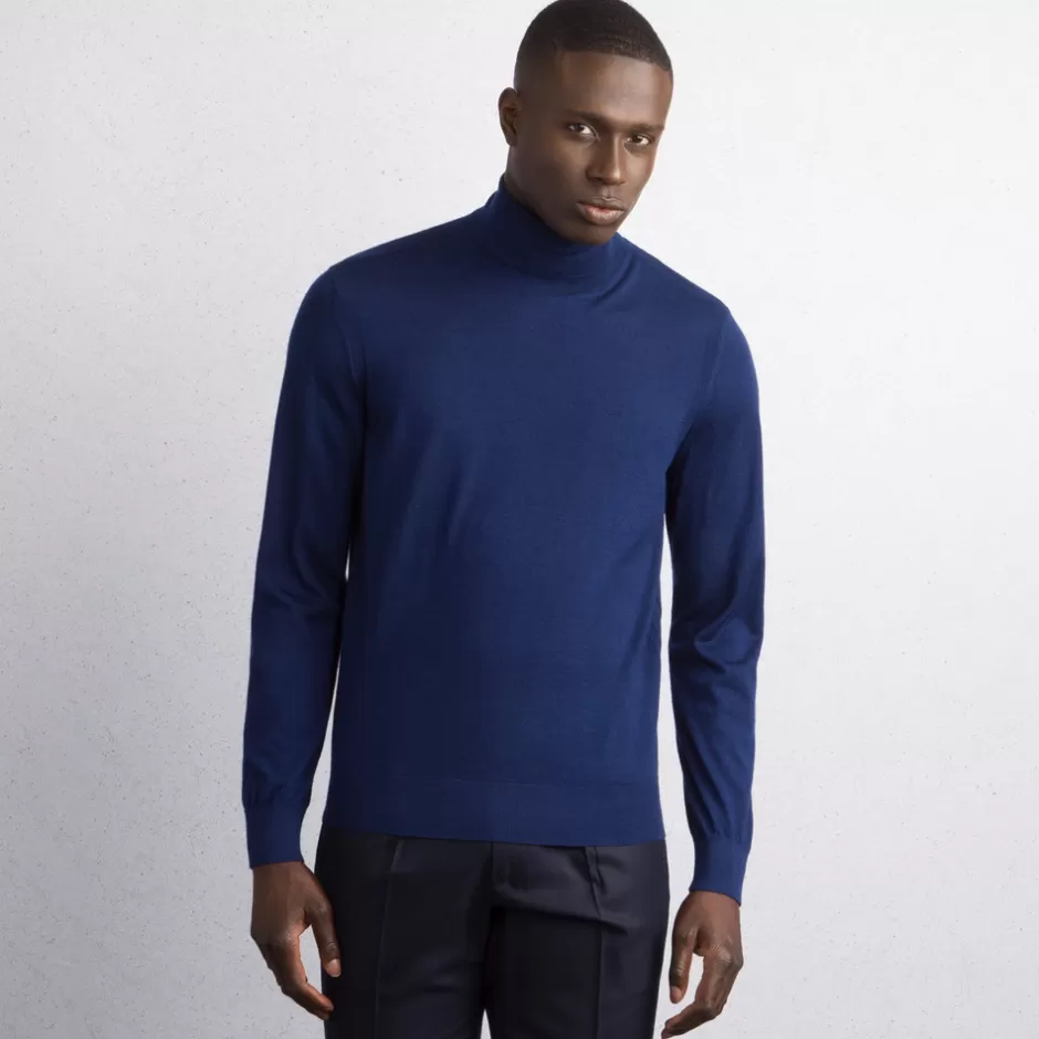 CASHMERE AND SILK BLEND TURTLENECK SWEATER | Stefano Ricci Flash Sale