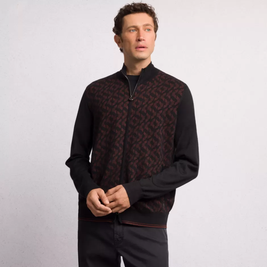 CASHMERE AND SILK BLEND ZIP SWEATER | Stefano Ricci Cheap