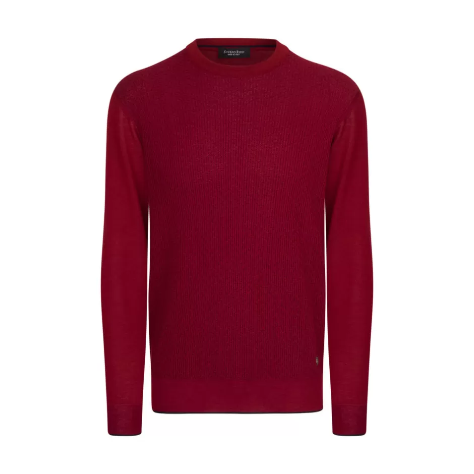 CASHMERE AND SILK CREW NECK SWEATER | Stefano Ricci Clearance