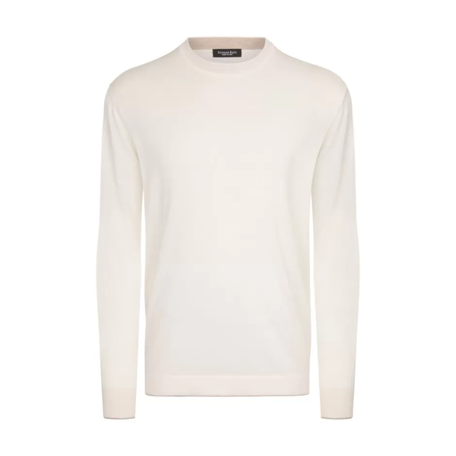 CASHMERE AND SILK CREW NECK SWEATER | Stefano Ricci Best