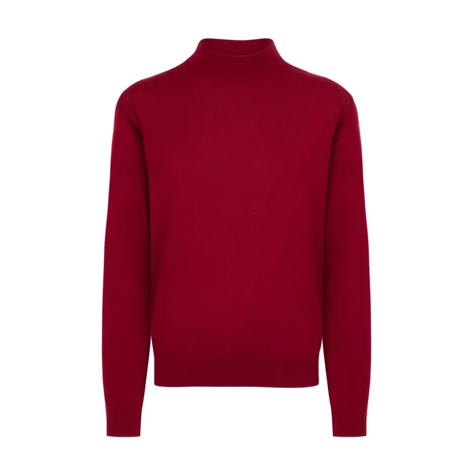 CASHMERE AND SILK MOCK NECK SWEATER | Stefano Ricci Cheap