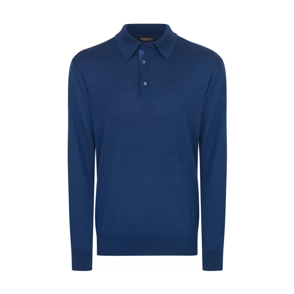 CASHMERE AND SILK THREE-BUTTON POLO SHIRT | Stefano Ricci Fashion