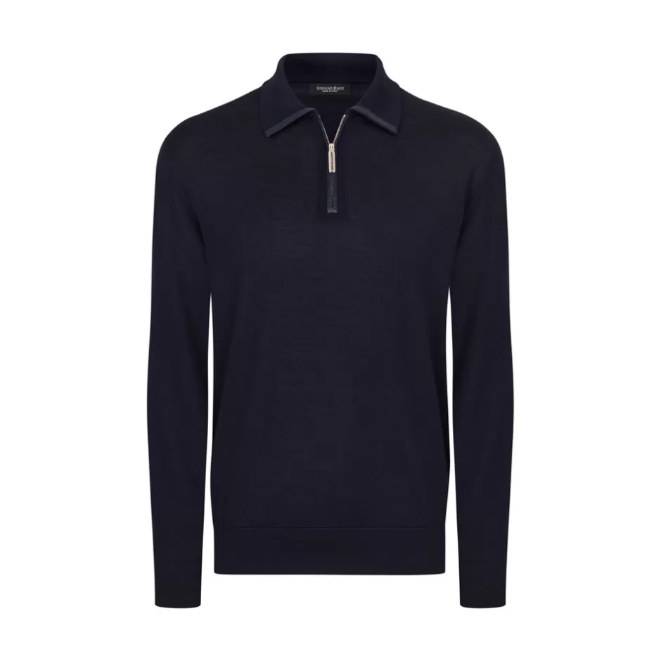 CASHMERE AND SILK ZIP POLO SHIRT | Stefano Ricci Hot