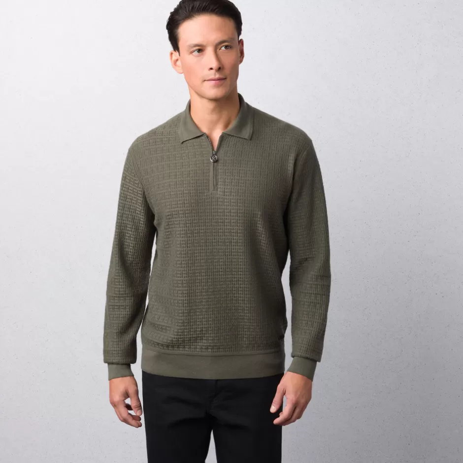CASHMERE AND SILK ZIP POLO SHIRT | Stefano Ricci Best