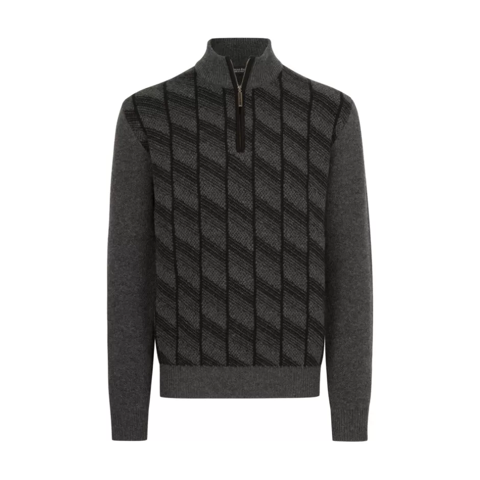CASHMERE AND WOOL MOCK NECK SWEATER | Stefano Ricci New