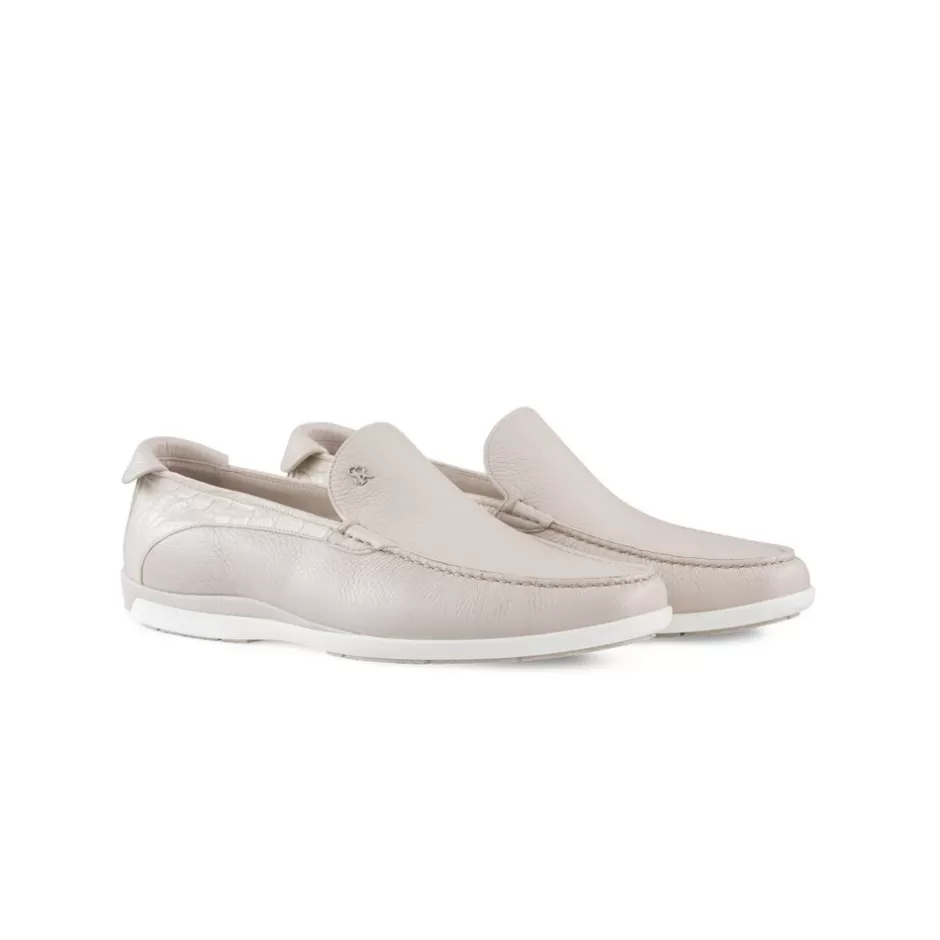 CASUAL DEERSKIN AND CROCODILE LOAFERS | Stefano Ricci Discount