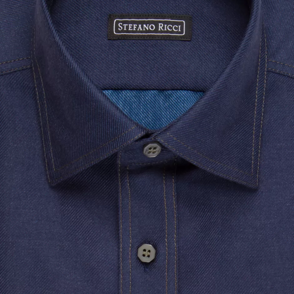 COTTON AND CASHMERE SUSA SHIRT | Stefano Ricci Store