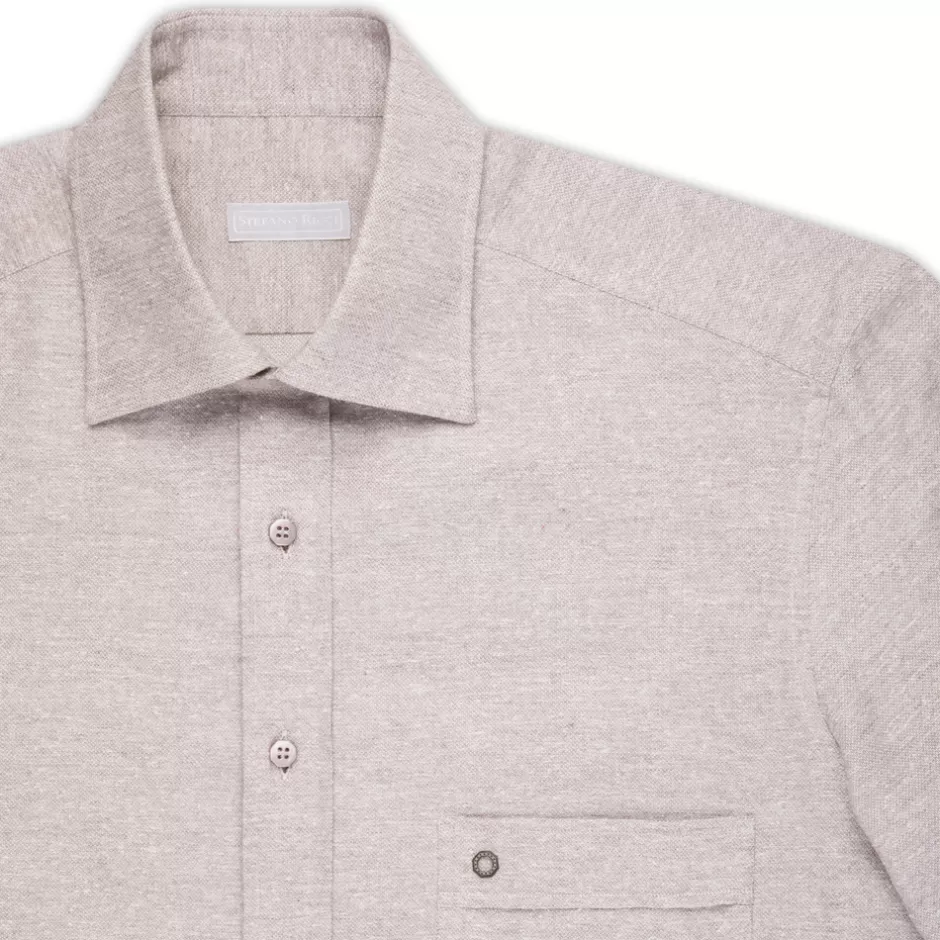 COTTON AND SILK ALBA SHIRT | Stefano Ricci Flash Sale