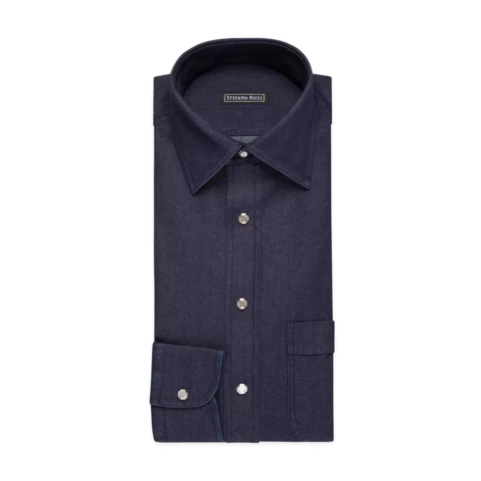 COTTON AND SILK BLEND ALBA SHIRT | Stefano Ricci Fashion