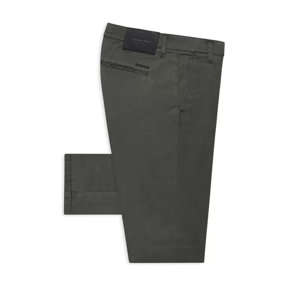 COTTON BLEND CASUAL TROUSERS | Stefano Ricci Sale