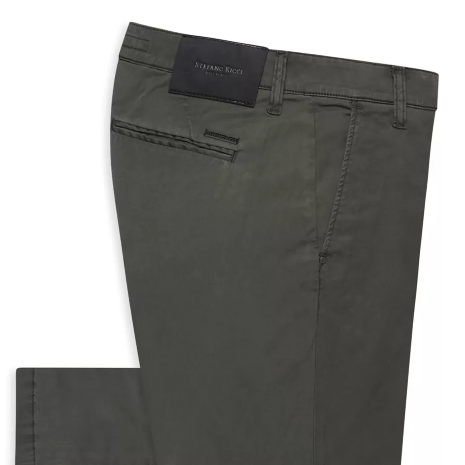 COTTON BLEND CASUAL TROUSERS | Stefano Ricci Sale