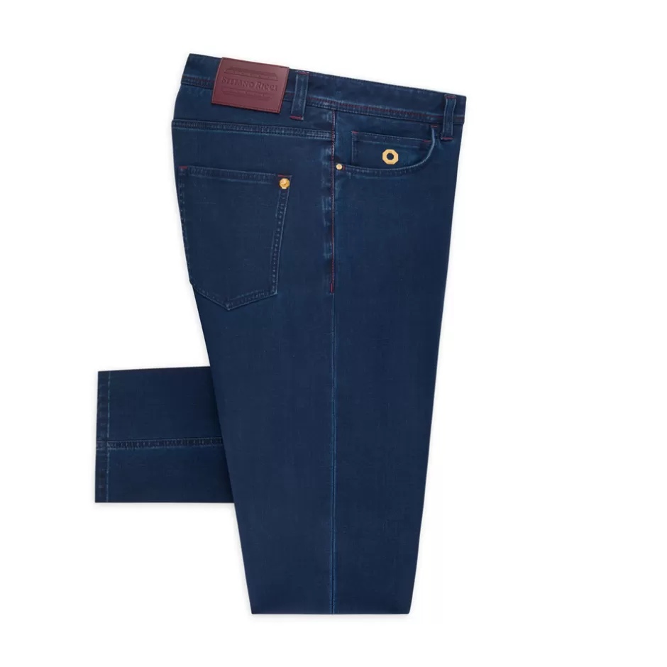 COTTON BLEND COMFORT FIT JEANS | Stefano Ricci Best