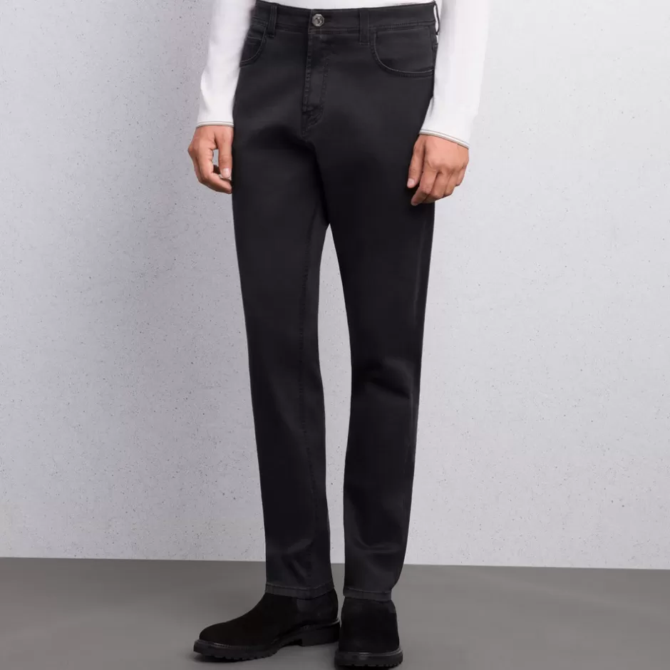 COTTON BLEND COMFORT FIT JEANS | Stefano Ricci Fashion