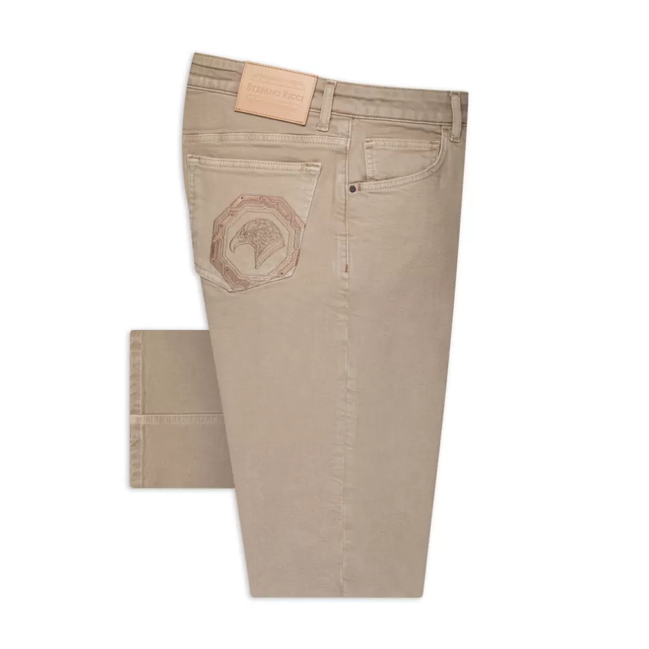 COTTON BLEND FIVE-POCKET TROUSERS | Stefano Ricci Best Sale