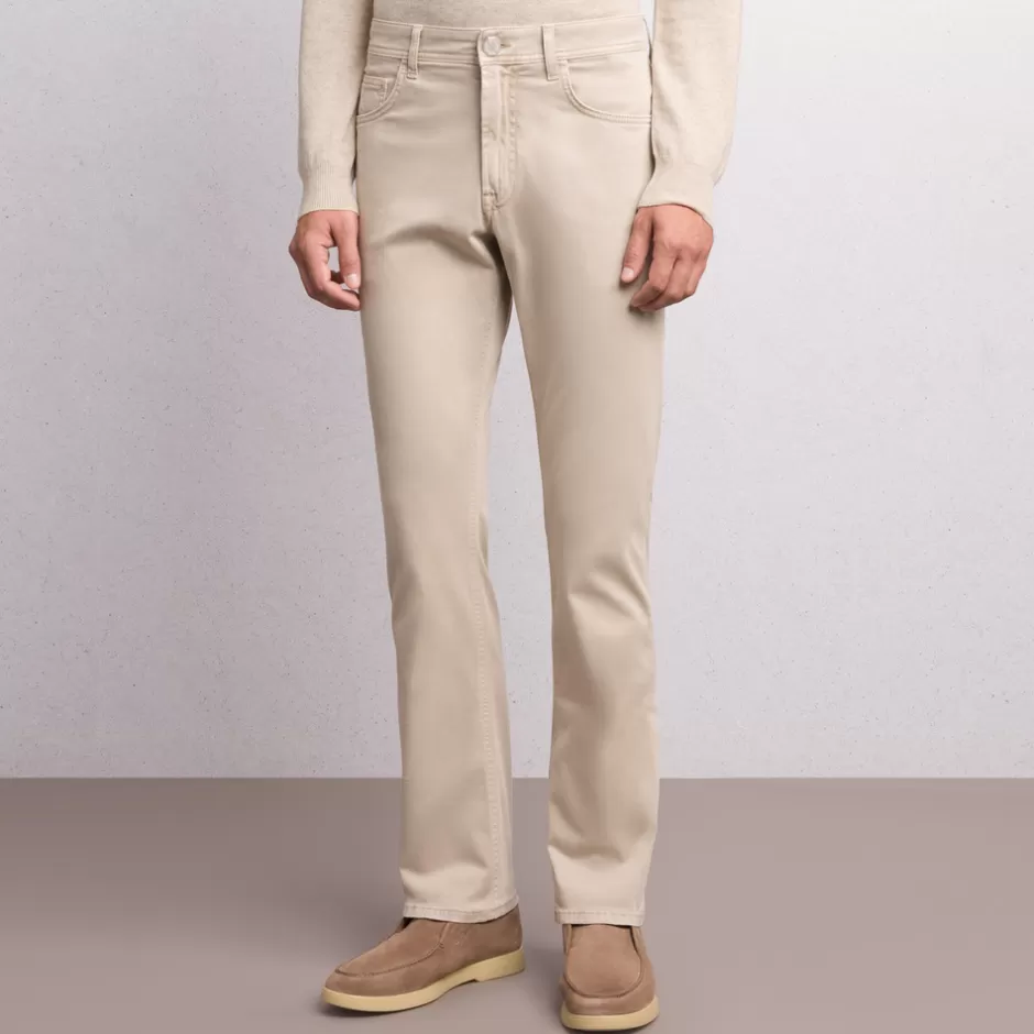 COTTON BLEND FIVE-POCKET TROUSERS | Stefano Ricci Store