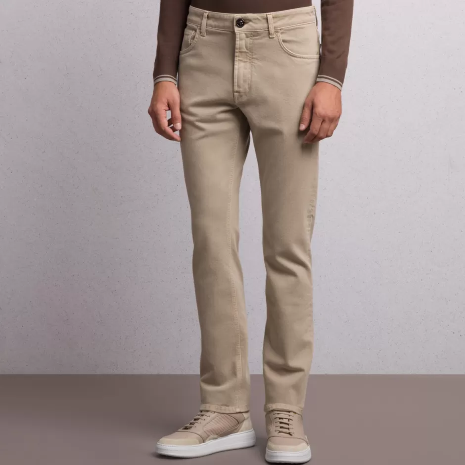 COTTON BLEND FIVE-POCKET TROUSERS | Stefano Ricci Best Sale