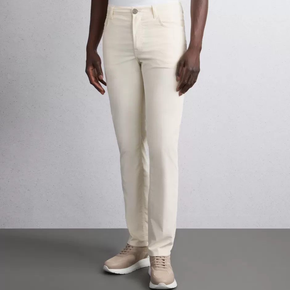 COTTON BLEND TAPERED FIVE-POCKET TROUSERS | Stefano Ricci Flash Sale