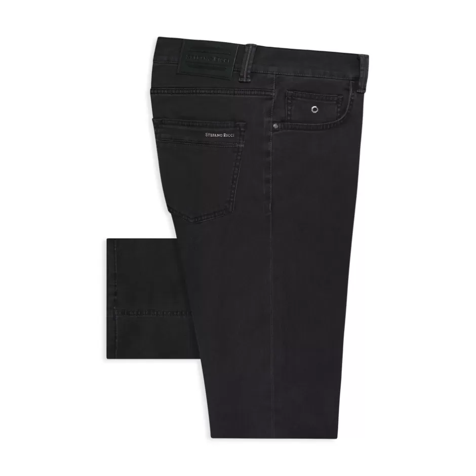 COTTON BLEND TAPERED JEANS | Stefano Ricci Flash Sale