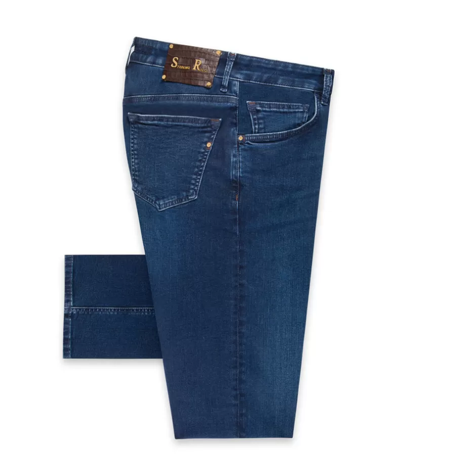 COTTON BLEND TAPERED JEANS | Stefano Ricci Shop