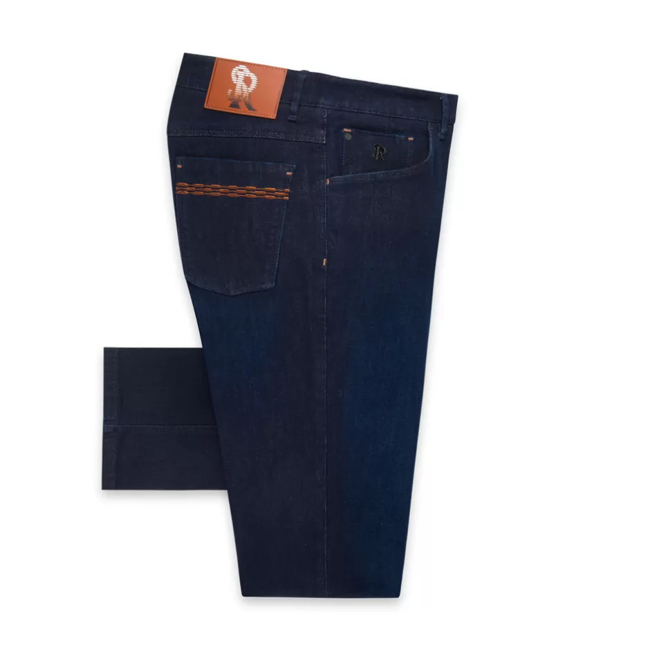 COTTON BLEND TAPERED JEANS | Stefano Ricci Hot