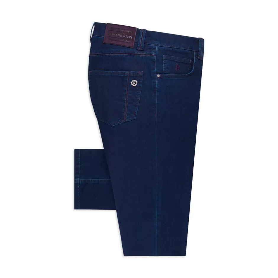 COTTON BLEND TAPERED JEANS | Stefano Ricci Flash Sale