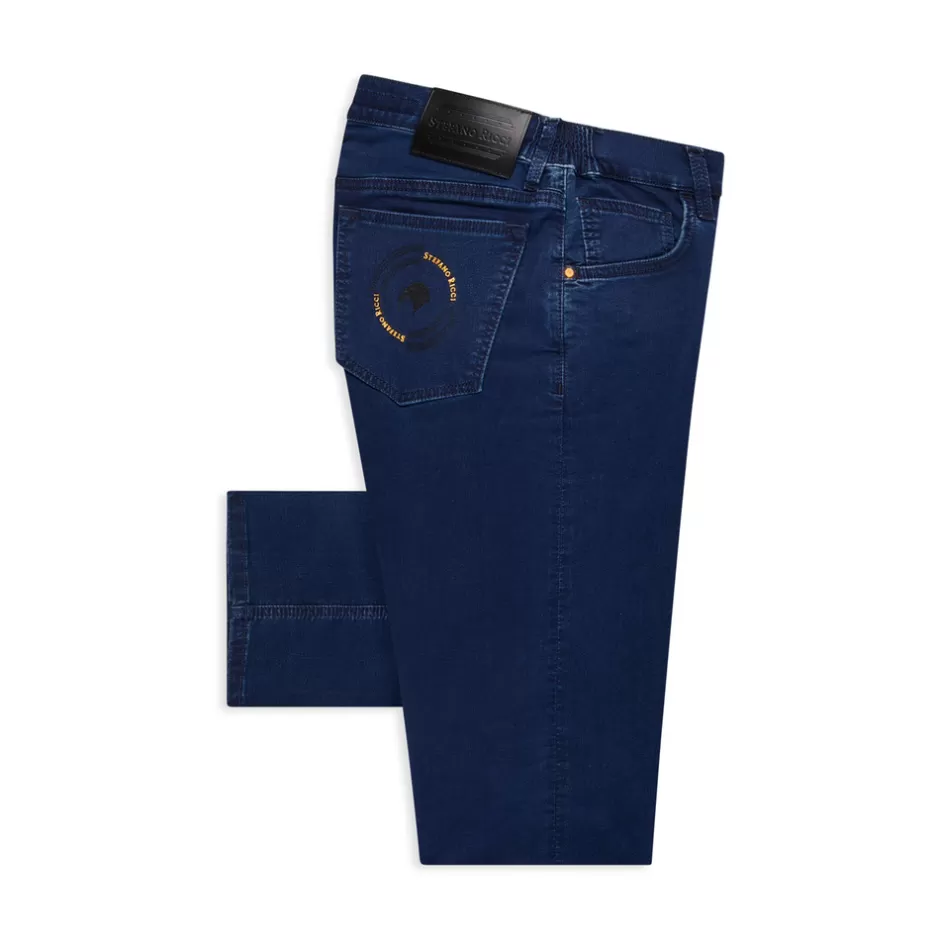 COTTON BLEND TAPERED JEANS | Stefano Ricci Discount