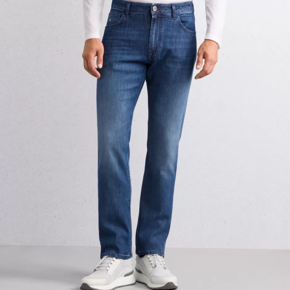 COTTON BLEND TAPERED JEANS | Stefano Ricci Hot