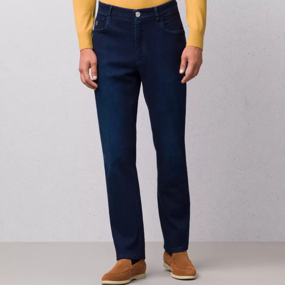 COTTON BLEND TAPERED JEANS | Stefano Ricci Outlet