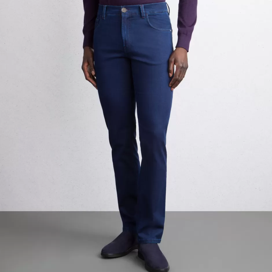 COTTON BLEND TAPERED JEANS | Stefano Ricci Flash Sale