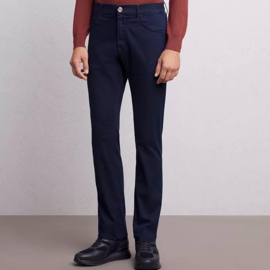 COTTON BLEND TAPERED JEANS | Stefano Ricci Clearance