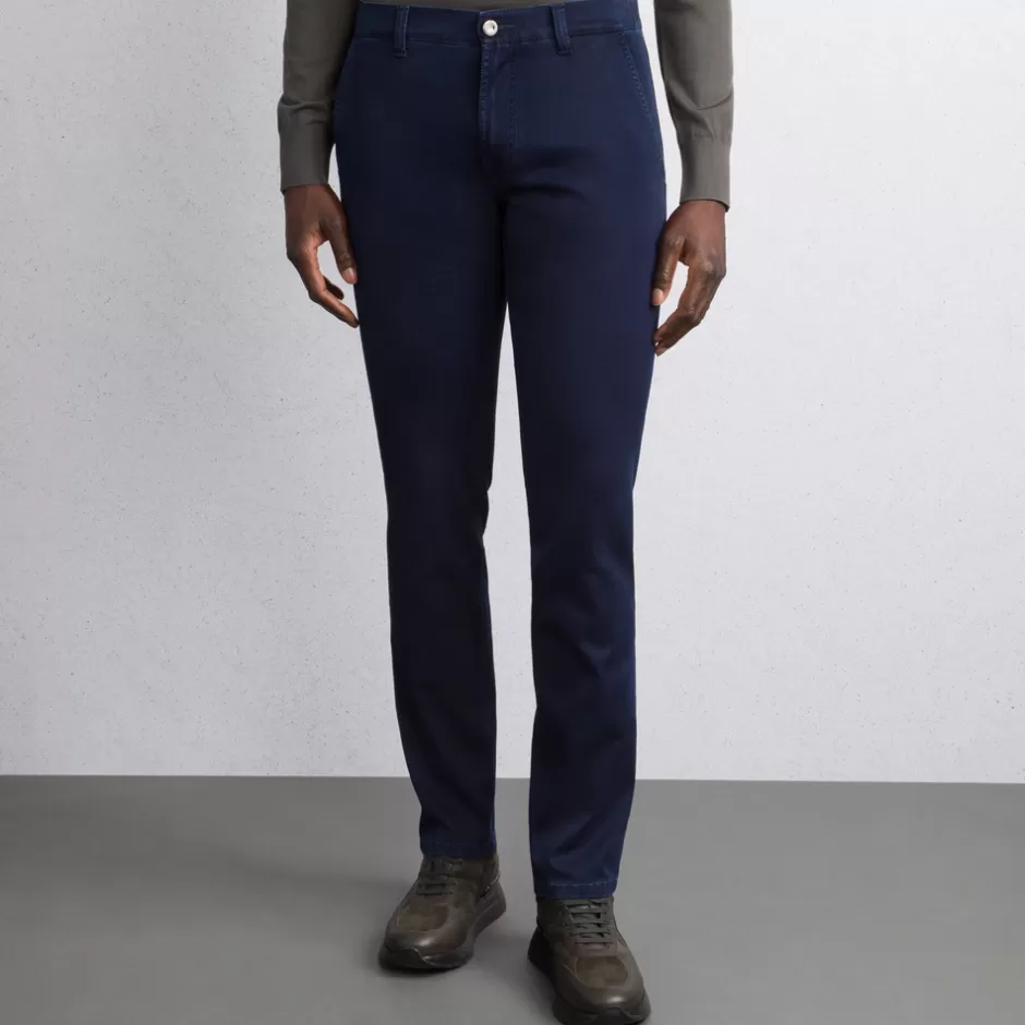 COTTON BLEND TAPERED JEANS | Stefano Ricci Shop