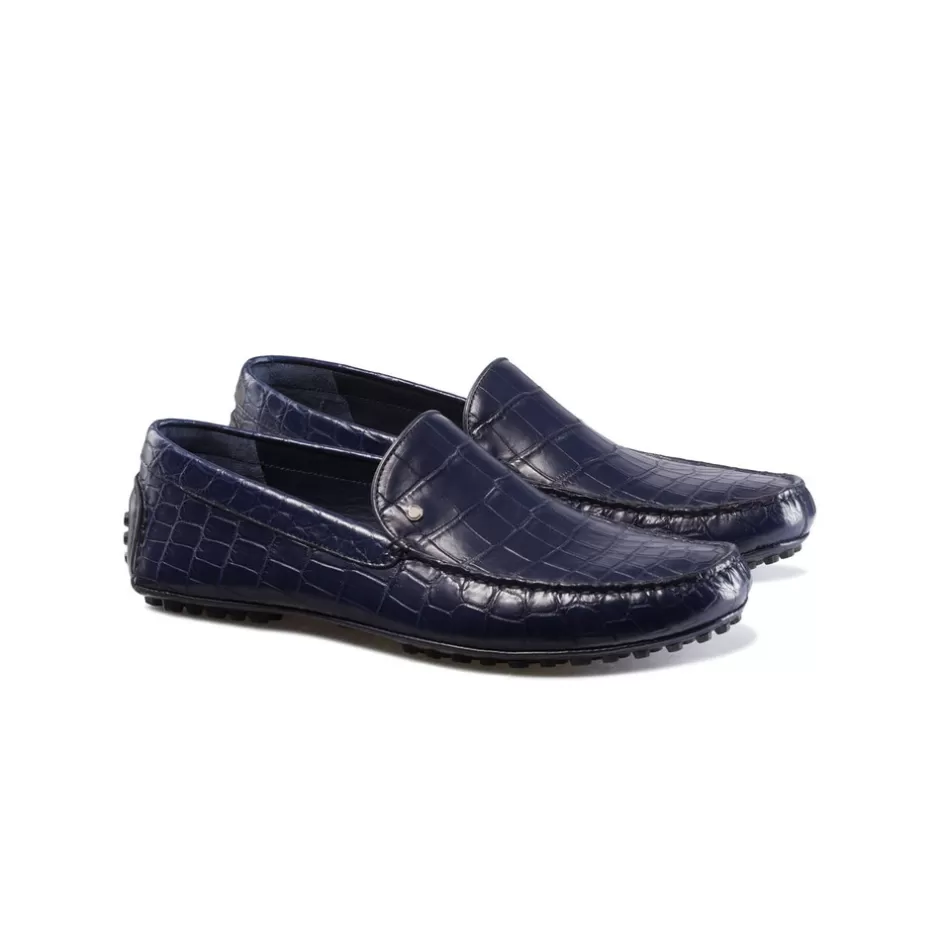 CROCODILE AND CALFSKIN LEATHER DRIVING SHOES | Stefano Ricci Fashion
