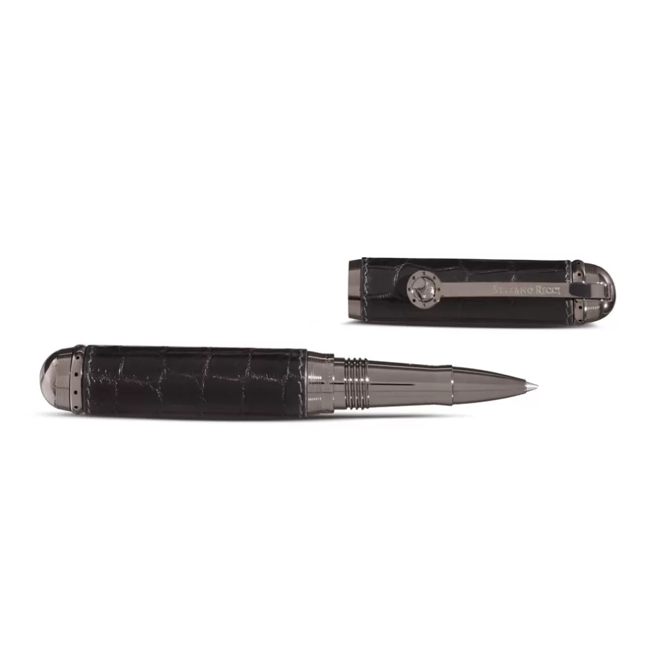 CROCODILE LEATHER BALLPOINT PEN | Stefano Ricci Hot