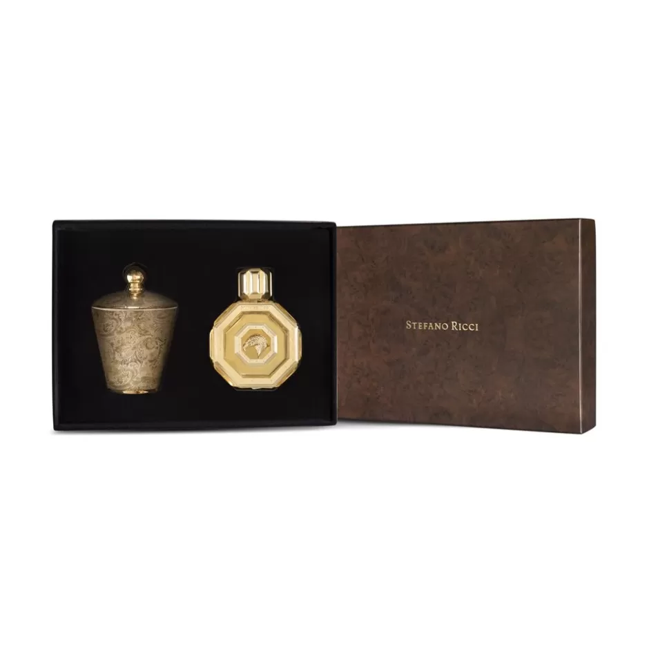 GIFT SET ROYAL EAGLE GOLD EDP & SCENTED CANDLE | Stefano Ricci Hot