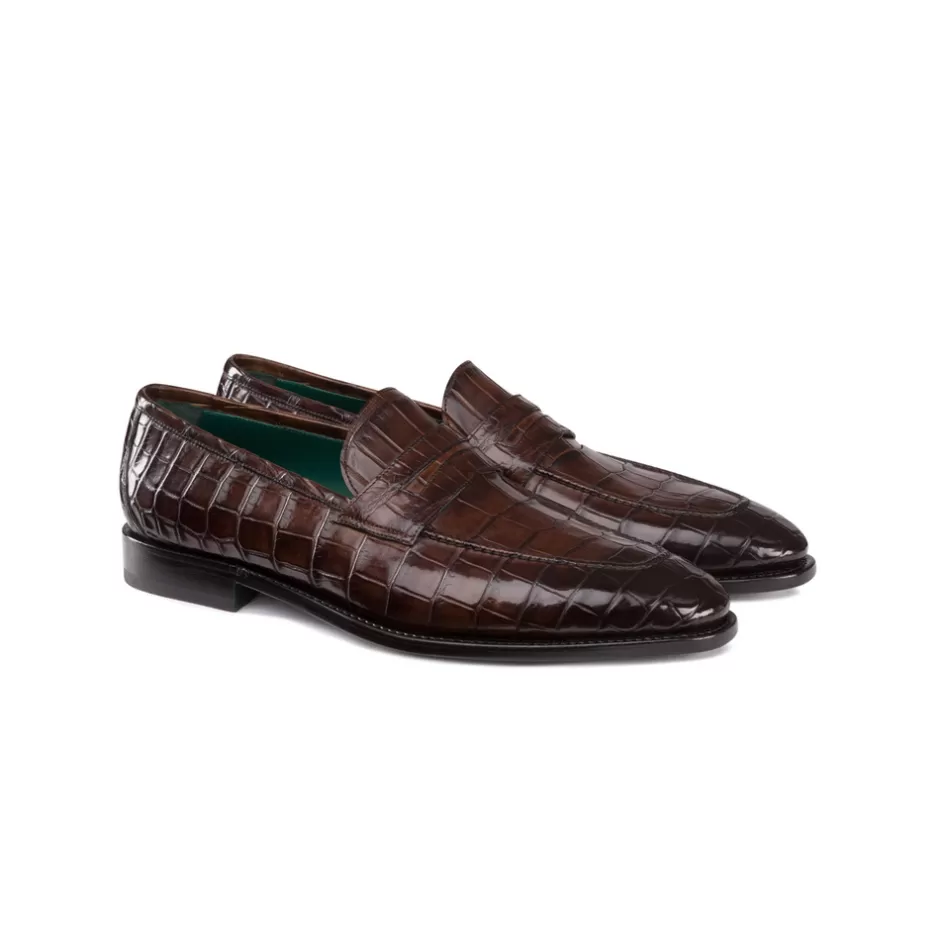 HAND POLISHEDANTIQUE CROCODILE LOAFERS | Stefano Ricci Cheap