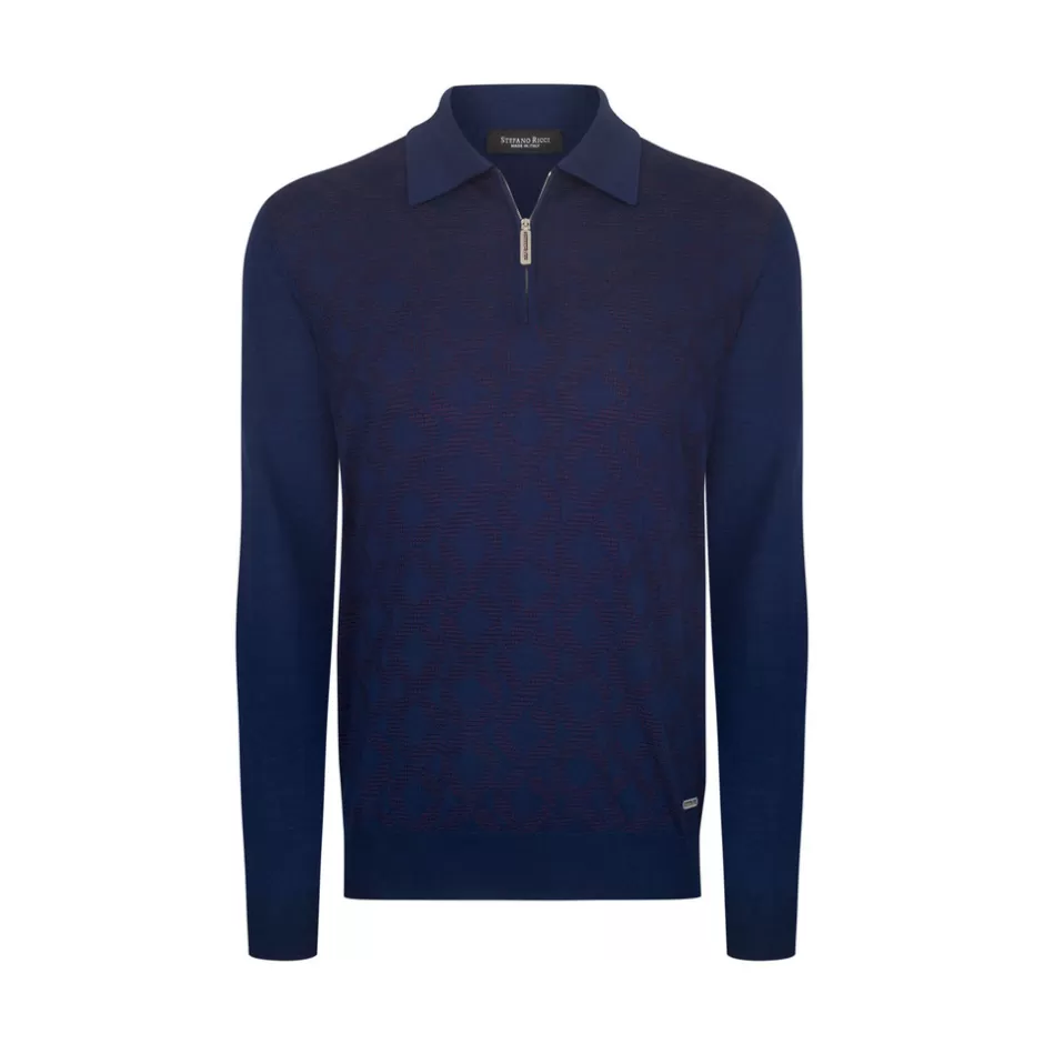 KNIT ZIP POLO | Stefano Ricci Best Sale