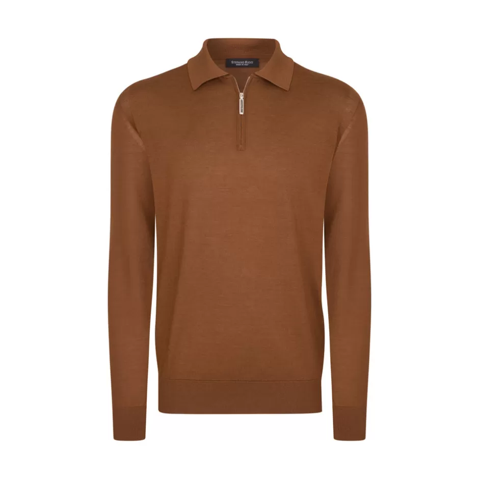 KNIT ZIP POLO | Stefano Ricci Flash Sale